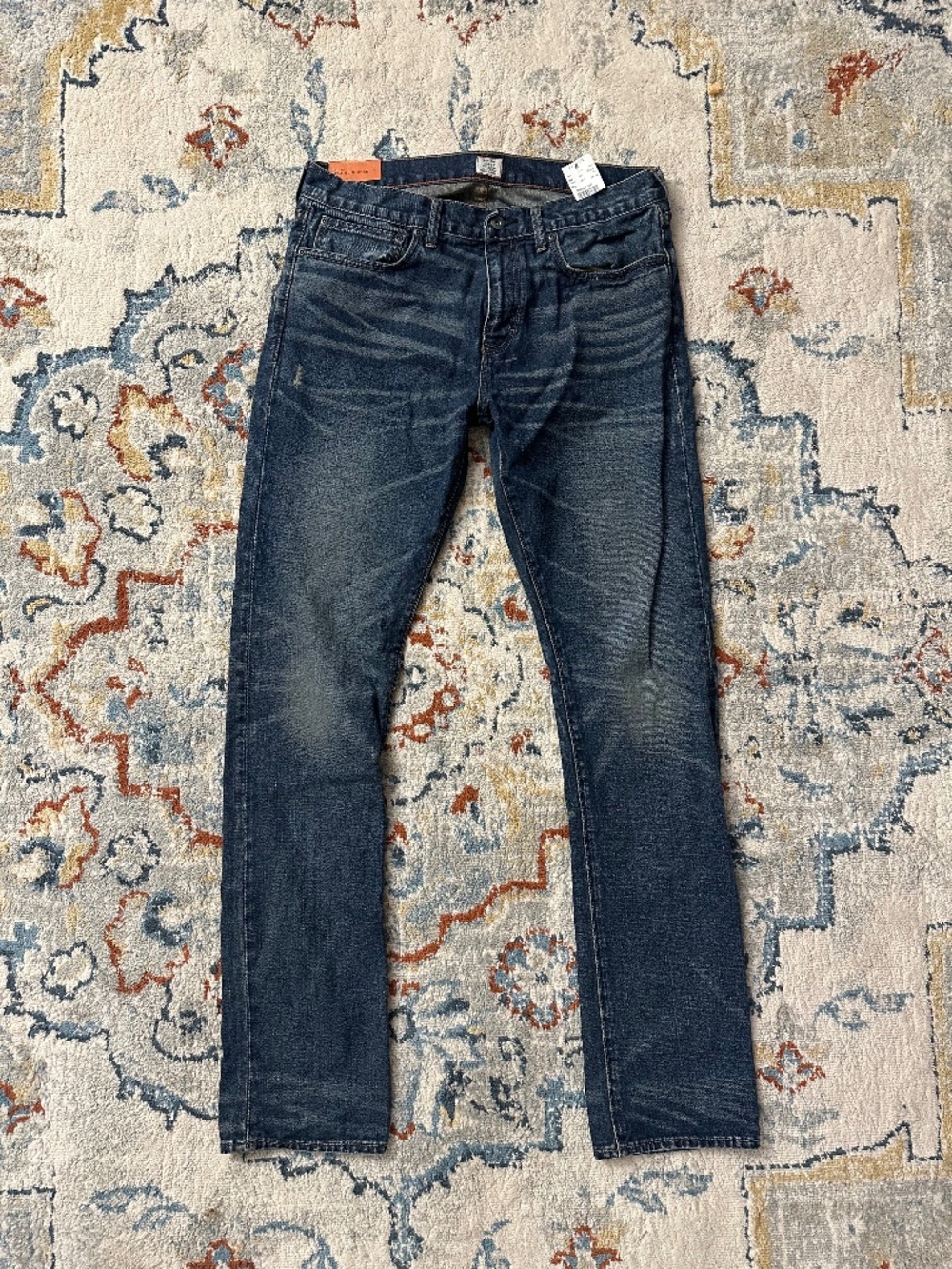 J. CREW JEANS MENS 34x34 BLUE 484 SLIM JEAN STRETCH LOW RISE NARROW LEG - NEW!
